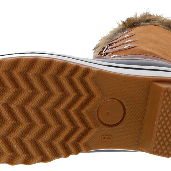 Fur Trim Waterproof Duckboot | Lace-Up & Zip | NIB | US 8 EU 39 - Picture 6 of 6